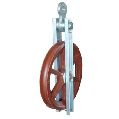 China Construction worksÂ   High Speed ​​Rotating Block, Stringing Block, Steel Pulley Block for sale