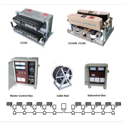 China Construction worksÂ   Stringing equipment cable conveyor, cable conveyor for laying cables, cable transfer machine / cable conductor for sale