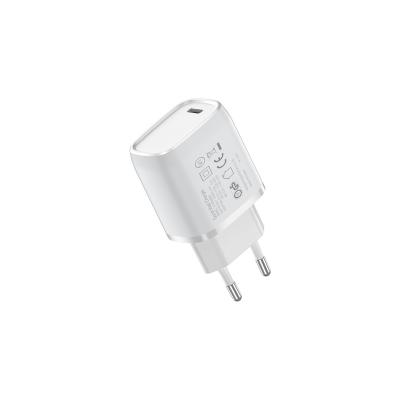 China 20W USB-C Mobile Phone Charger EU Plug Adapter Fast Wall Charger Without Cable for sale