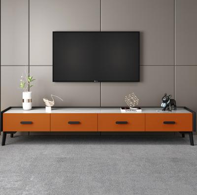 China Storage Nordic sitting room TV cabinet tea table combination storage TV floor cabinet for sale