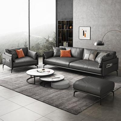 China Convertible Napa leather solid wood frame sofa is suitable for various scenarios for sale