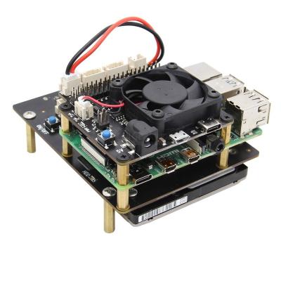 China Internet of things raspberry pi 4 model B X735 power management and auto cooling expansion board with precautionary system shutdown Max 5V, 8A output for raspberry pi for sale