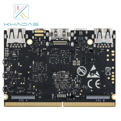 China Khadas Edge Max With 128GB EMMC 5.1 RK3399 Soc Single Edge Computer Edge for sale