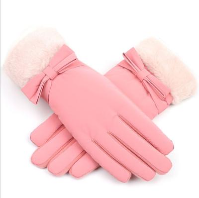 China New Arrival Winter Gloves Women Jacquard Touch Screen Waterproof Outdoor Thicken Warm Gloves for sale