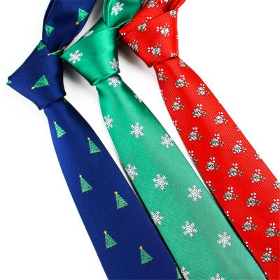 China Adult Chrismas Tie Themed Christmas Party Tie Christmas Tree Cartoon Decorations Christmas Tie for sale