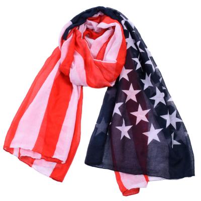 China 4th of July Sail USA Scarves America Flag Tasty Adult Scarf for sale