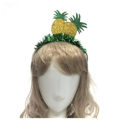 China Hair Accessories 2021 New Hawaii Party Pineapple Headband Fruit Party Headband For Carnival Event for sale