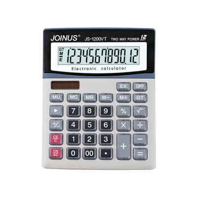 China Size 12 General Purpose Large Digit Solar Calculator JOINUS Desktop Calculator for Office for sale