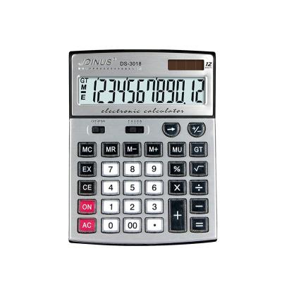 China Joinus Brand Name Calculator Price Promotion Business 12 Digits Dual Power Cheap Desktop Electronic Solar Calculator For Student for sale