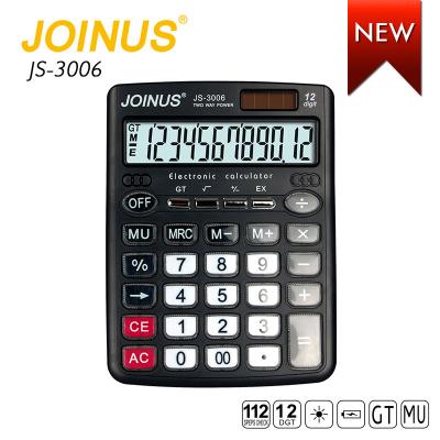 China Custom 12 Digits General Purpose Wholesale Business Office Supply Promotion JOINUS Calculator Electronic Solar Calculator Price for sale