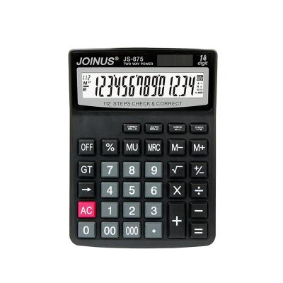 China 112 step control and correct function beautiful made 14 digit solar desktop electronic calculator with 112 step control and correct function for sale