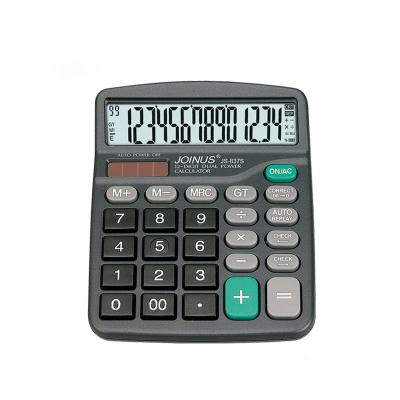 China Wholesale Stationery 14 Digits Student Electronic Solar Calculator Supply Business Custom Office Accessories Universal Use Calculator for Home for sale