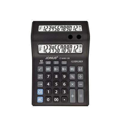 China Desktop 12 Digit Double Sided Digital Display JOINUS LCD Display Screen Calculator with Pen Holder for Business for sale