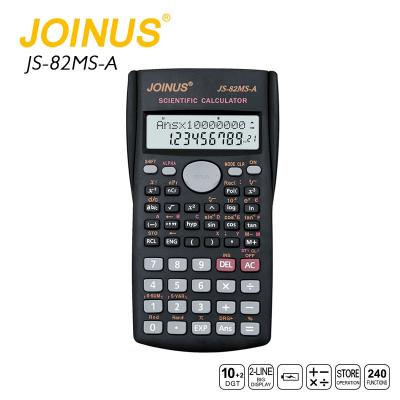 China Functions 10+2 Digits General Purpose Style 240 Black Calculator Students Scientific Calculator for sale