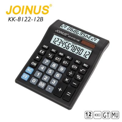 China Desktop Solar Officer Double Screen Calculator 12 Digits General Purpose Calculator JOINUS for sale