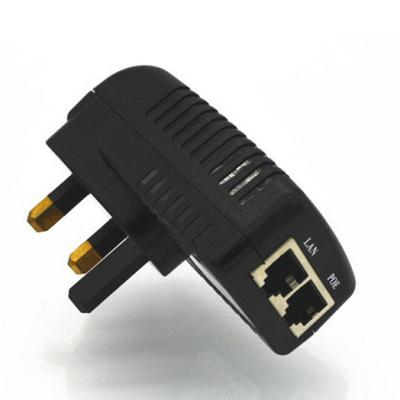 China CCTV Product DC 48V 0.5A Wall Plug POE Injector Ethernet Adapter for USA IP Phone/Camera Power Supply for sale