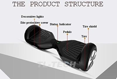 Chine Individu de roue de la double roue deux équilibrant le mini scooter d'équilibre avec la lumière de LED à vendre