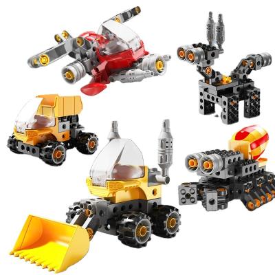 China FEELO 2022 New Mechanical Engineering 165pcs Materials Factory Direct Sale Kids Building Blocks Eco-friendly DIY Toys Educational Toys For Children for sale