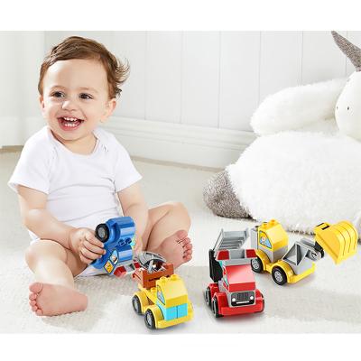 China FEELO 179 Pcs Eco-friendly Material Variety Building Block The Practical Disassembly And Assembly Toy Car Assembly Of Building Vehicle Building Blocks for sale