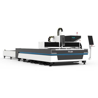 China Laser CUTTING Ruijie 3015E 2021 New Factory Supply CNC Metal Fiber 1500W Laser Cutting Machine With Double Table for sale