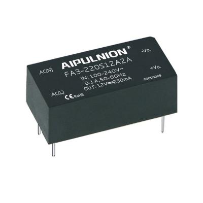 China Lowest Price 24V DC to AC Isolation Converter to 2W 3.3V 600mA Output Accept Customized FA3 -220S05A2A for sale