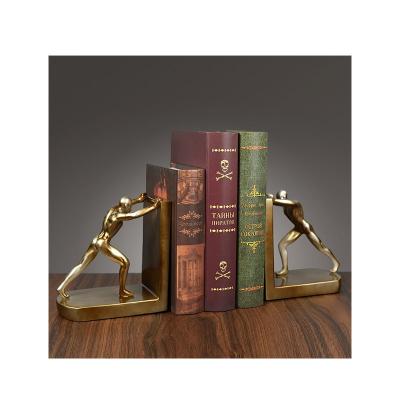 China Gymnastics Men Art Statue Crafts Home Ornaments Creative Sculpture Polyresin Bookends From Europe DFG for sale