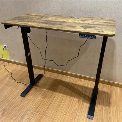 China Factory Wholesale Single Height Adjustable Motor Double Electric Table View (Height) Adjustable Desk for sale