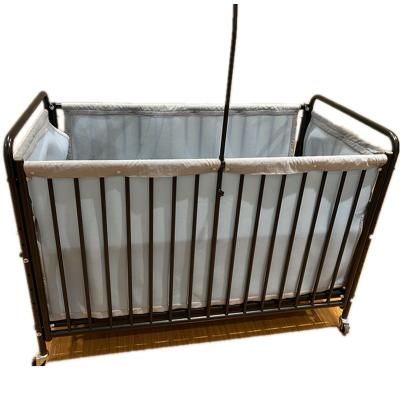 China With view four wheel movable nest mosquito net metal bed rail Cribsf baby or sale for sale