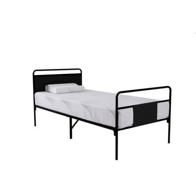 China Custom Foldable Sleeping Room Iron Frame Single Metal Folding Bed For Small Spaces for sale