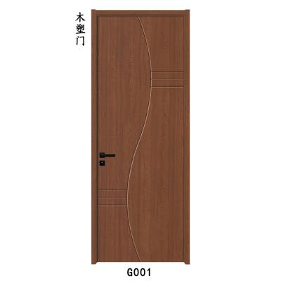 China 2023 Newest Design Interior Sound Insulation WPC Wooden Door G-001 for sale