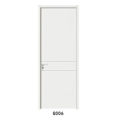 China Sound Insulation Interior Doors Modern Design WPC for Villa House Residential School Hospital for sale