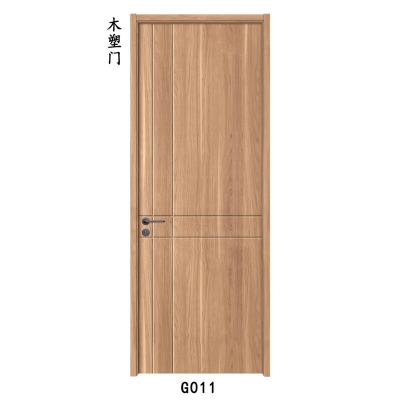 China Sound insulation wooden house WPC door with modern design interior villa doors for sale