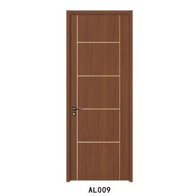 China Composite Interior Doors Wood Decoration WPC Door Suppler For AL Wholesale 009 for sale