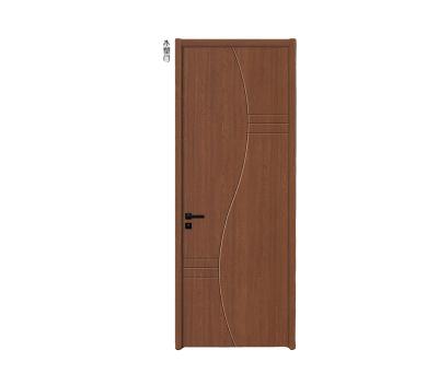 China Sound Insulation F Series F001 Design WPC Interior Door High Quality Modern Fancy Wooden Door Wooden Door for sale