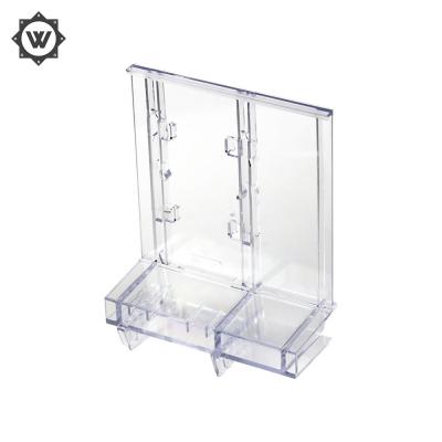 China Mirror Polish Clear Plastic Molding PMMA Cosmetic Holder HASCO Mold Base for sale