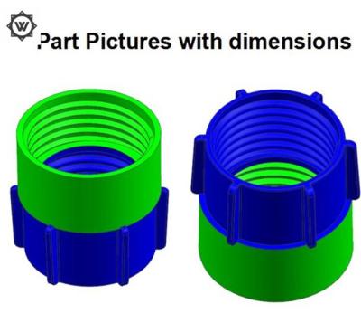 China Short Shot Injection Molding Manifold , POM Injection Molding Screw Connector for sale