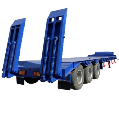 China Truck trailer 2--8 axle semi-trailer heavy duty lowbed lowbed trailer for sale