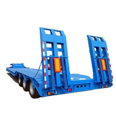 China Tire Bared or Covered New Semi Trailer Price Multi Axle Low-Bed Semi-Trailer 60 Ton 80ton 100tons Load Capacity for sale