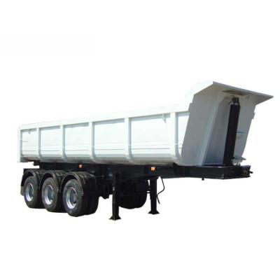 China Howo 4 axle 6 alxe hydraulic cylinder truck dump rectangle trailer 