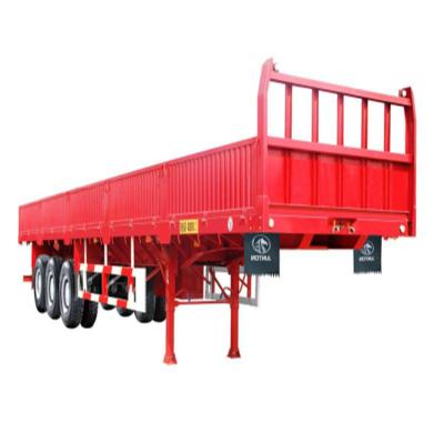 China cimc 3 axle truck trailer cargo semi trailer truck with side wall for philippines for sale