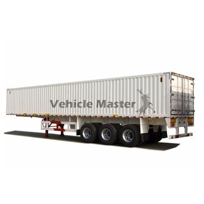 China New Cargo Wing Opening Full / Double Door Enclosed Box Semi Trailer With Competitive Price for sale