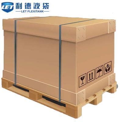 Chine Foldable containers 1000 liters LET food grade paper IBC à vendre