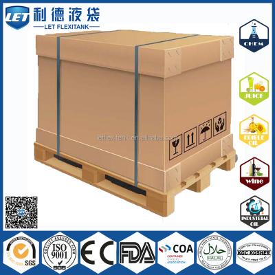 Chine 1000L Paper IBC Bulk Container With Liner Bag for Liquid Transport à vendre