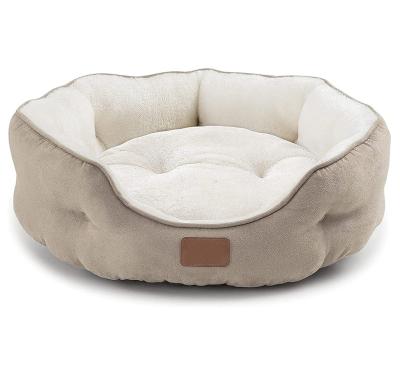 China Weiches Cat Dog Sofa Bed Katzenbett OEM Viable Durable Luxury Soft Washable for Small to Medium Pets Dog Cat Custom Calming Bed for sale