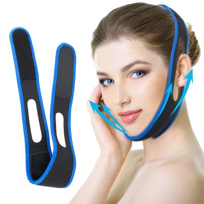 China Make Your Face Slimming Face Lift Belt Factory Reusable V-Line Slimming Lift Belt Strap Mask Band For Women Double Chin Reducer Face Lift Belt for sale