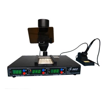 China SMT to repair rework station puhui T862 BGA infrared rework station 800W for sale