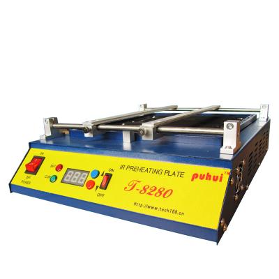 China PUHUI T-8280 SMT machine repair shops preheating plate use together t835 handle IR infrared lamp preheating BGA rework station for sale