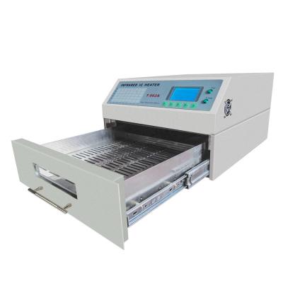 China Desktop PCB soldering infrared reflow oven/CHIP/SOP/PLCC/QFP/BGA BGA for SMD assembly line T-962A benchtop reflow soldering oven for sale