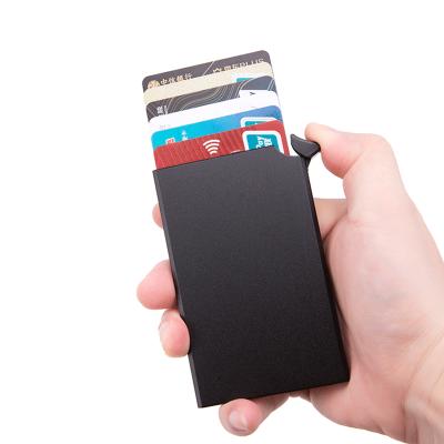 China High Quality Lightweight RFID Blocking Card Wallet Anti Scanning Metal Card Holder for sale