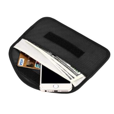 China Simple Mobile Phone GPS Rfid Signal Blocker Pocket Case Anti-tracking Anti-spy Bag Fixed Function Bag Card Holder Hand Wallet for sale